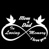 Mom and Dad - I Love You Forever - In Loving Memory
