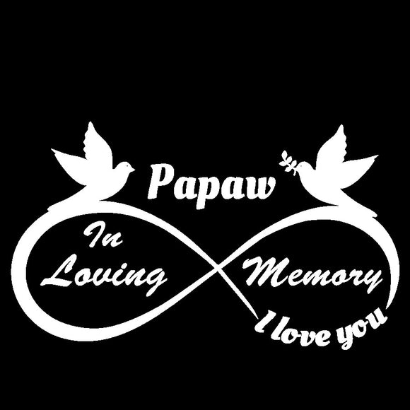 Papaw - I Love You Forever - In Loving Memory